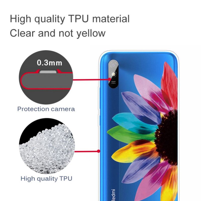 Deksel Xiaomi Redmi 9A Farget Blomst