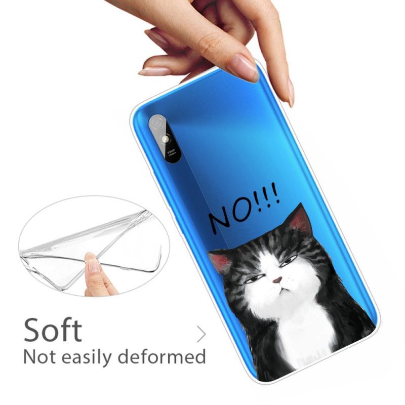 Deksel Xiaomi Redmi 9A Mobildeksel Katten Som Sier Nei