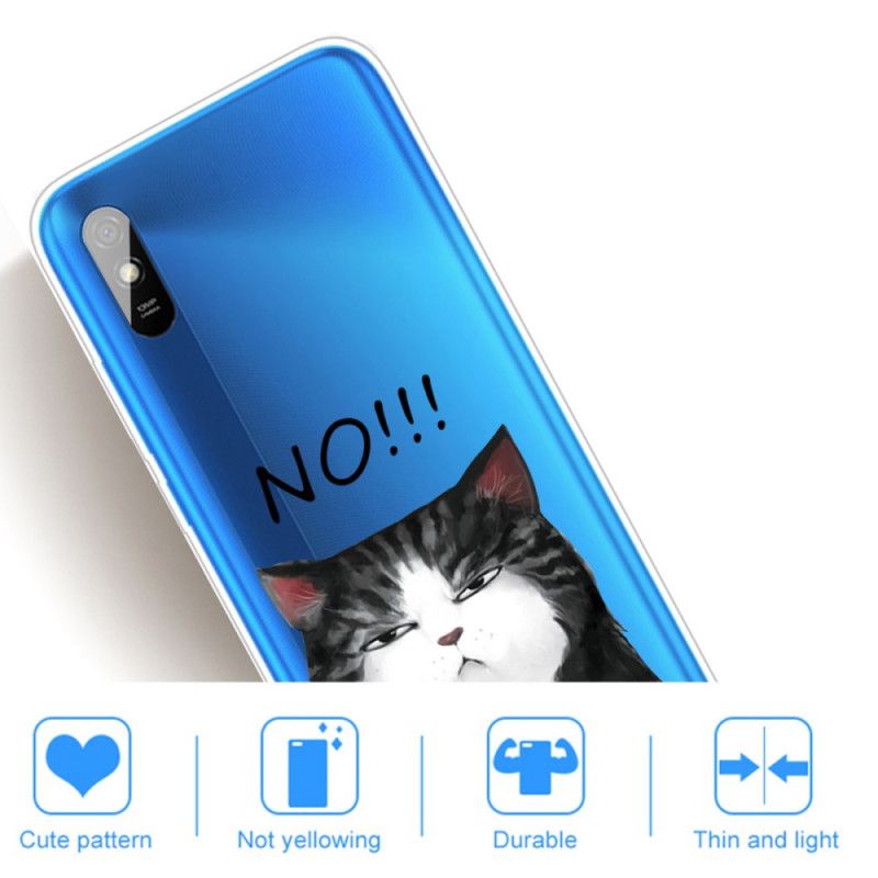 Deksel Xiaomi Redmi 9A Mobildeksel Katten Som Sier Nei