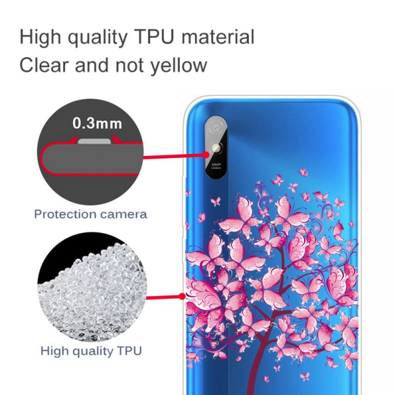 Deksel Xiaomi Redmi 9A Rosa Tretopp Beskyttelse