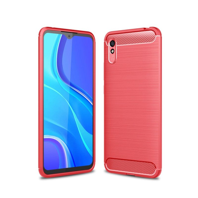 Deksel Xiaomi Redmi 9A Svart Børstet Karbonfiber