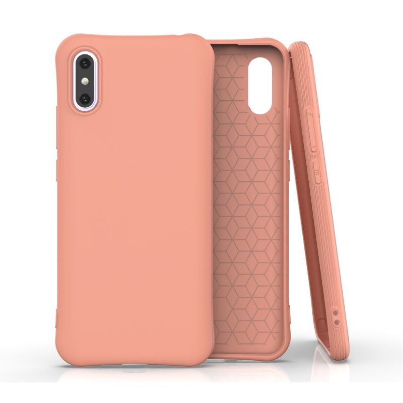 Deksel Xiaomi Redmi 9A Svart Fleksibel Mattsilikon