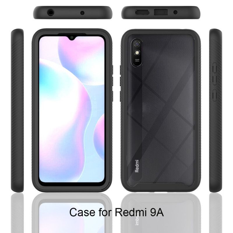 Deksel Xiaomi Redmi 9A Svart Hybrid Silikon Kanter