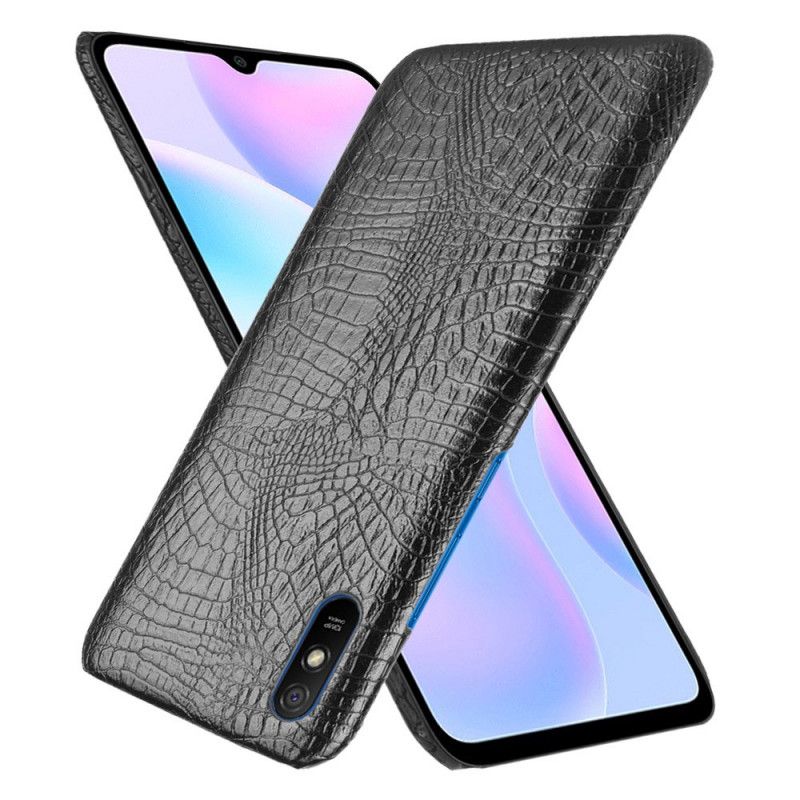 Deksel Xiaomi Redmi 9A Svart Krokodillehudstil