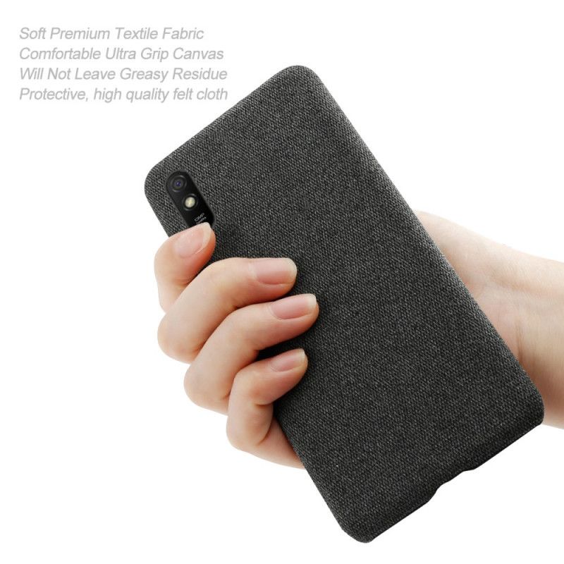 Deksel Xiaomi Redmi 9A Svart Ksq Elegant Stoff Anti-fall