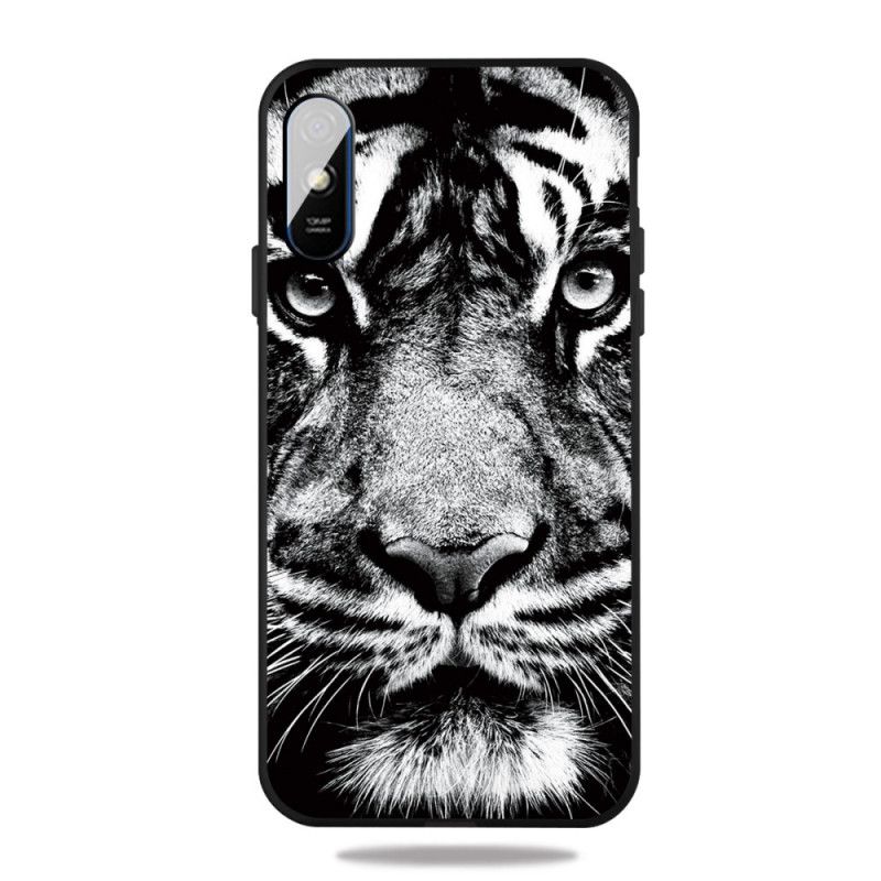 Deksel Xiaomi Redmi 9A Svart Og Hvit Tiger