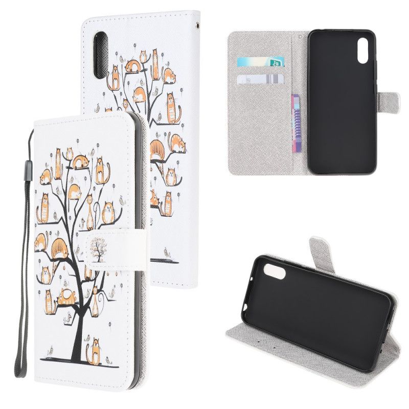 Folio Deksel for Xiaomi Redmi 9A Funky Tanga Katter