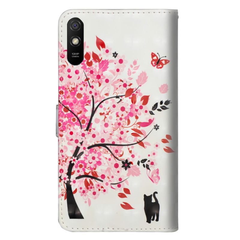 Folio Deksel for Xiaomi Redmi 9A Rosa Tre