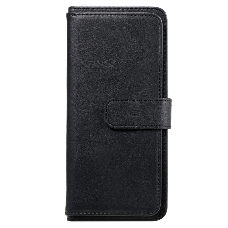 Folio Deksel for Xiaomi Redmi 9A Svart Multifunksjons 10 Kortholder