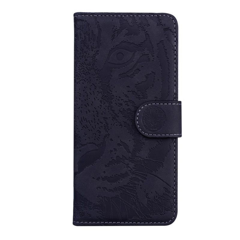 Folio Deksel for Xiaomi Redmi 9A Svart Tiger Ansikts Utskrift