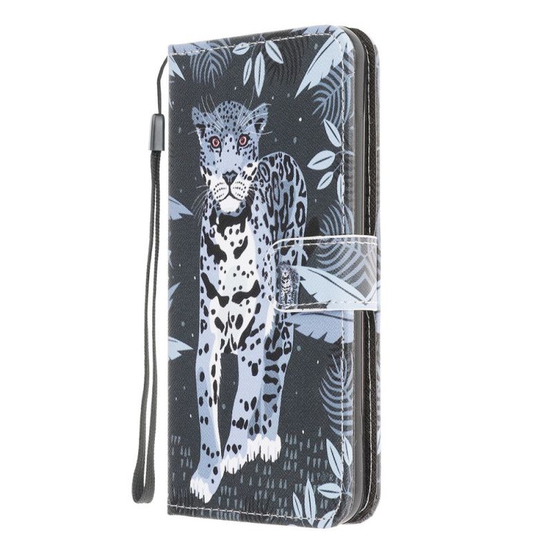 Folio Deksel Xiaomi Redmi 9A Leopard Med Tanga