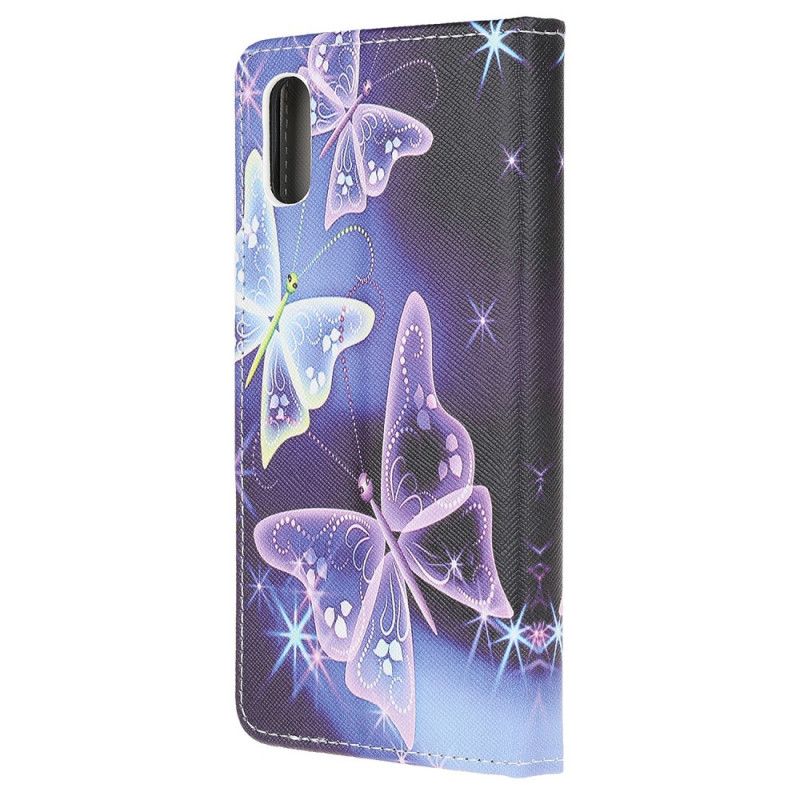 Folio Deksel Xiaomi Redmi 9A Neonsommerfugler