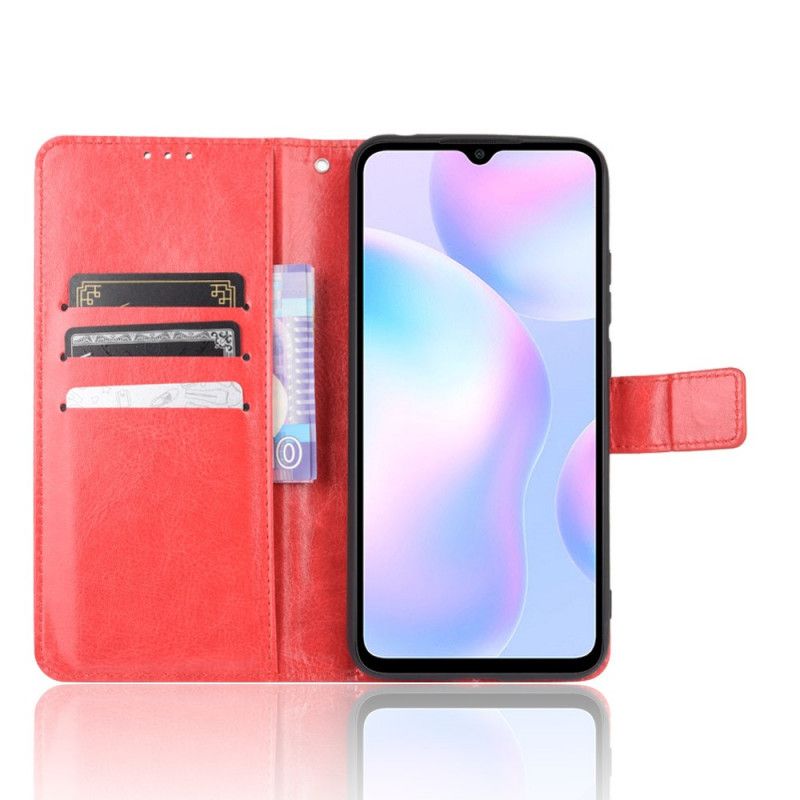 Folio Deksel Xiaomi Redmi 9A Svart Prangende Kunstlær