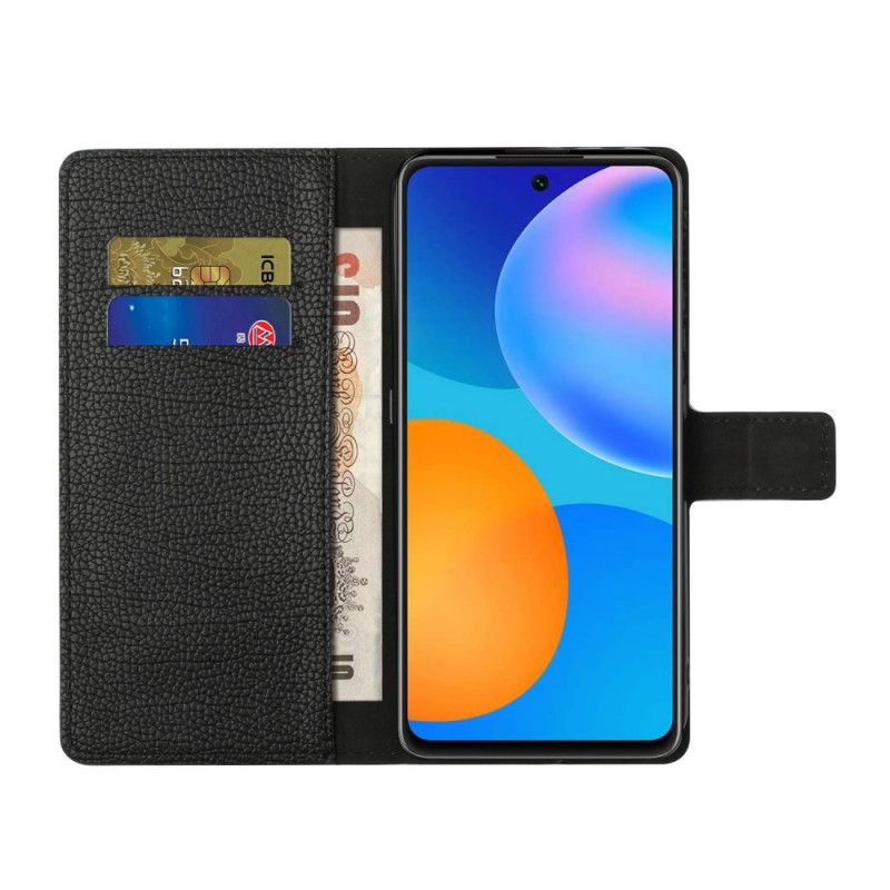 Folio Deksel for Xiaomi Redmi Note 10 Pro Enkel Litchi