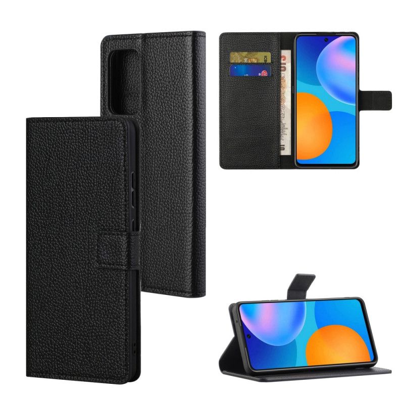 Folio Deksel for Xiaomi Redmi Note 10 Pro Enkel Litchi