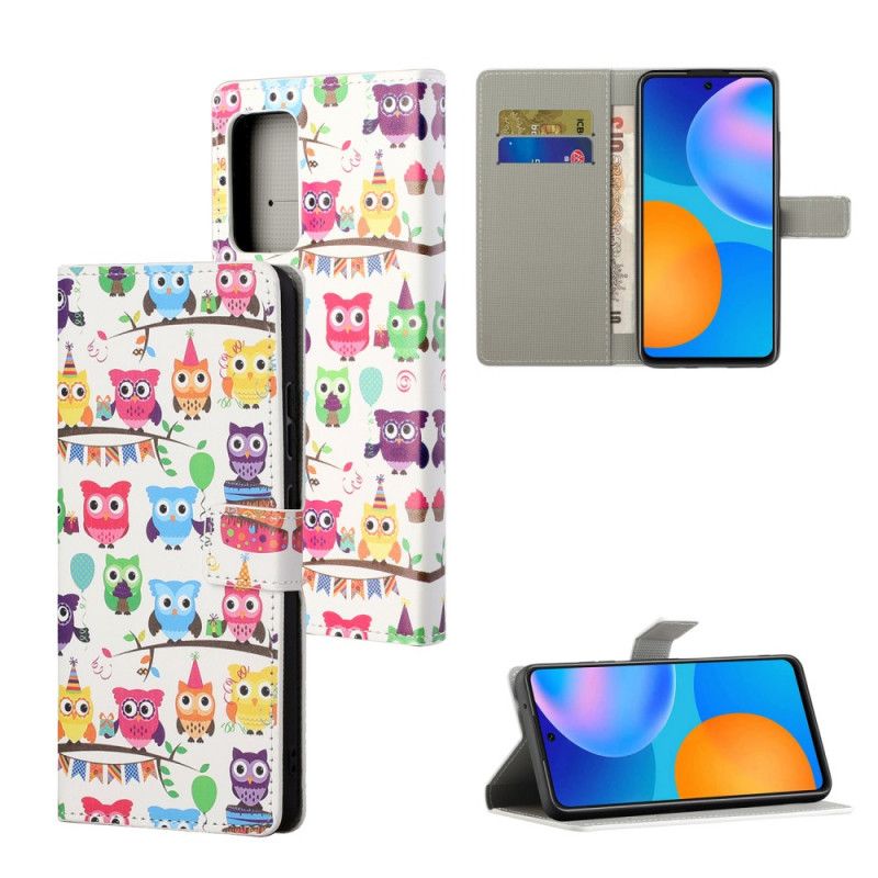 Folio Deksel for Xiaomi Redmi Note 10 Pro Flere Ugler