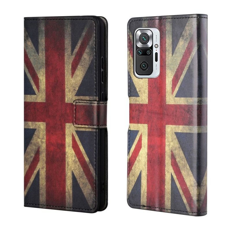 Folio Deksel Xiaomi Redmi Note 10 Pro Englands Flagg Anti-fall