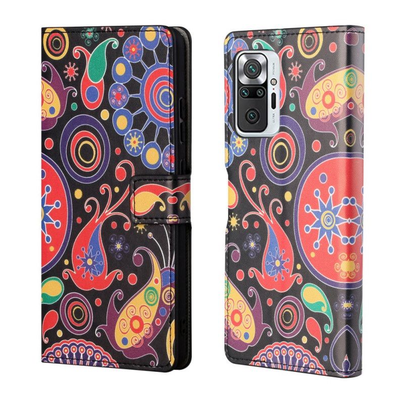 Folio Deksel Xiaomi Redmi Note 10 Pro Galakse Design Anti-fall