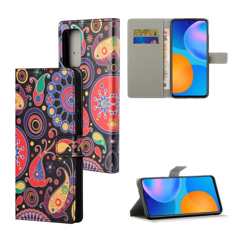 Folio Deksel Xiaomi Redmi Note 10 Pro Galakse Design Anti-fall