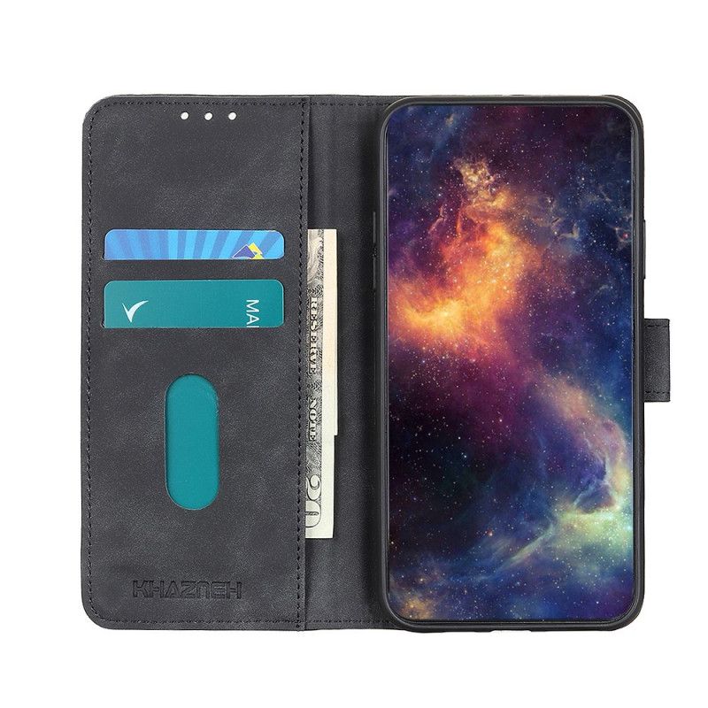 Folio Deksel Xiaomi Redmi Note 10 Pro Svart Vintage Khazneh-Skinneffekt