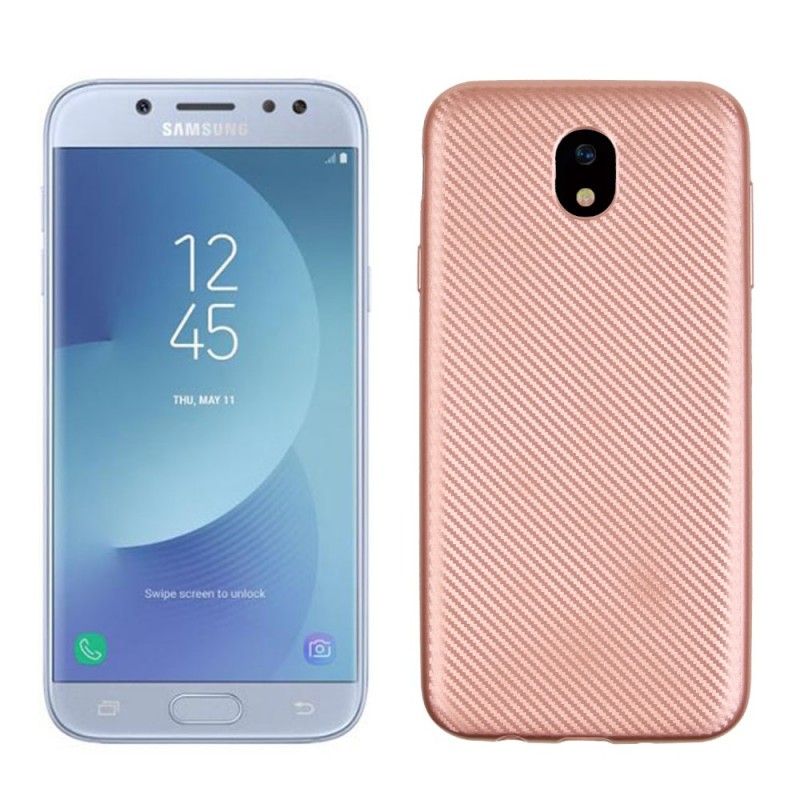 Deksel Samsung Galaxy J5 2017 Golden Premium Karbon Anti-fall