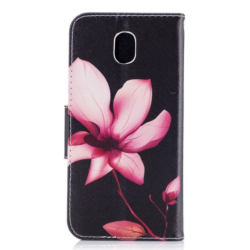 Folio Deksel Samsung Galaxy J5 2017 Rosa Blomst Beskyttelse