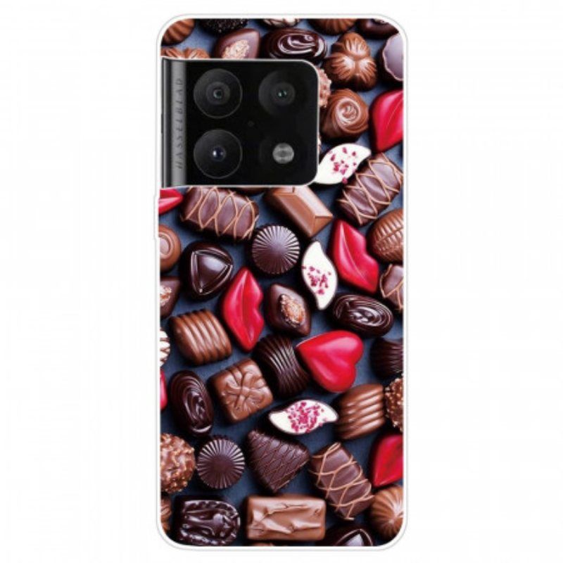 Deksel Til OnePlus 10 Pro 5G Fleksibel Sjokolade