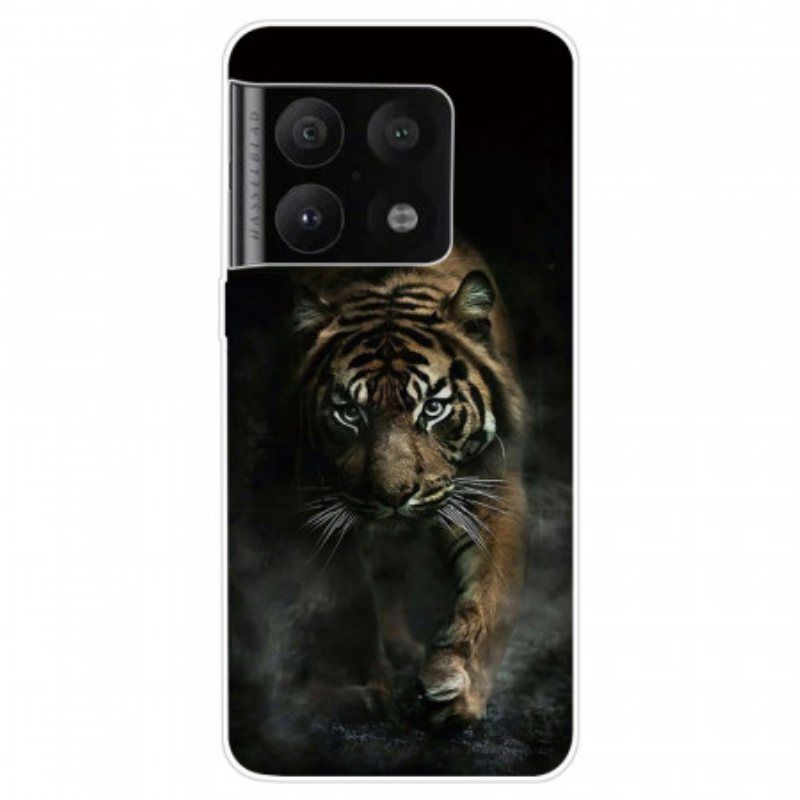 Deksel Til OnePlus 10 Pro 5G Fleksibel Tiger In Mist