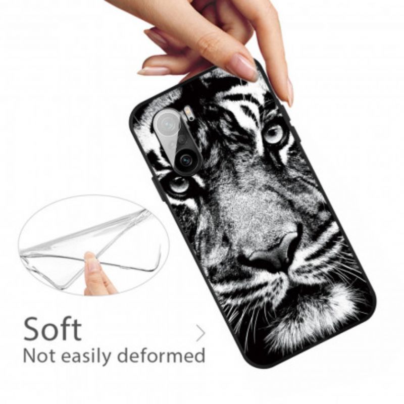 Deksel Xiaomi Mi 11i 5g / Poco F3 Black And White Tiger Beskyttelse Deksel