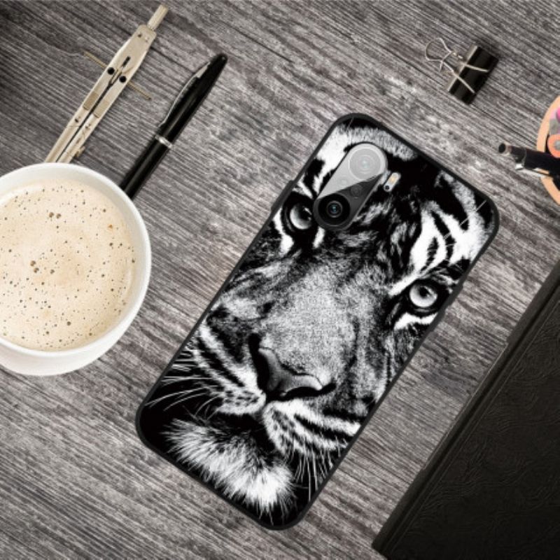 Deksel Xiaomi Mi 11i 5g / Poco F3 Black And White Tiger Beskyttelse Deksel