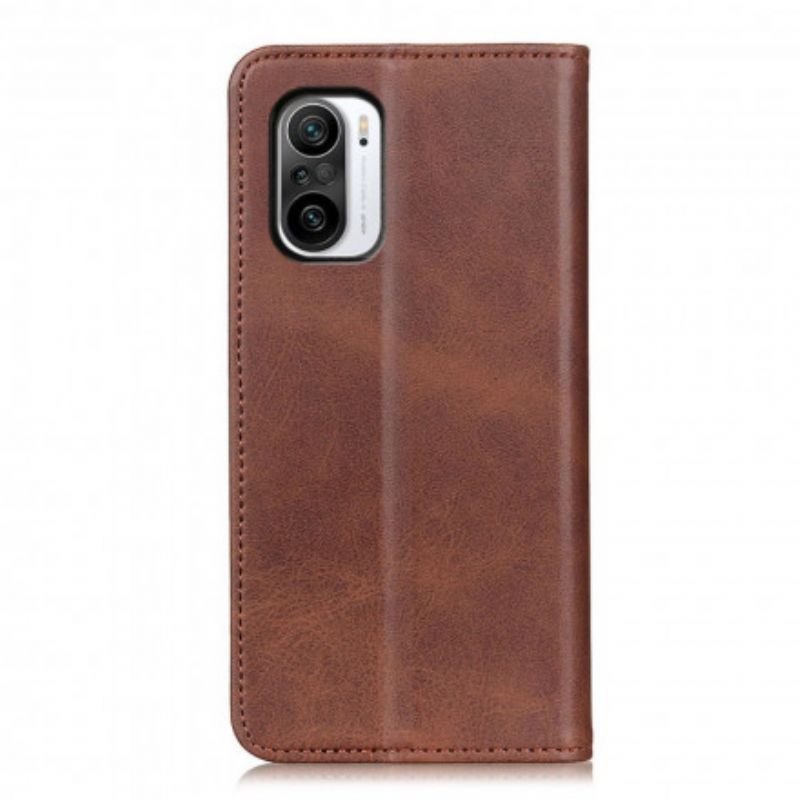 Folio Deksel Lær Xiaomi Mi 11i 5g / Poco F3 Mobildeksel Split Leather Elegance