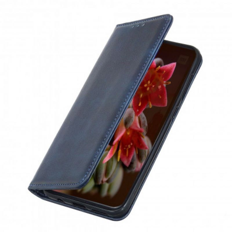 Folio Deksel Xiaomi Mi 11i 5g / Poco F3 Premium Split Litchi Leather