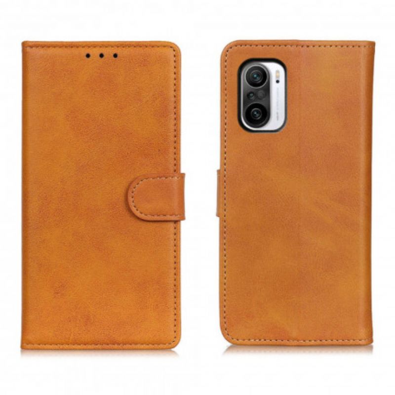 Folio Deksel Xiaomi Mi 11i 5g / Poco F3 Retro Matt Skinneffekt