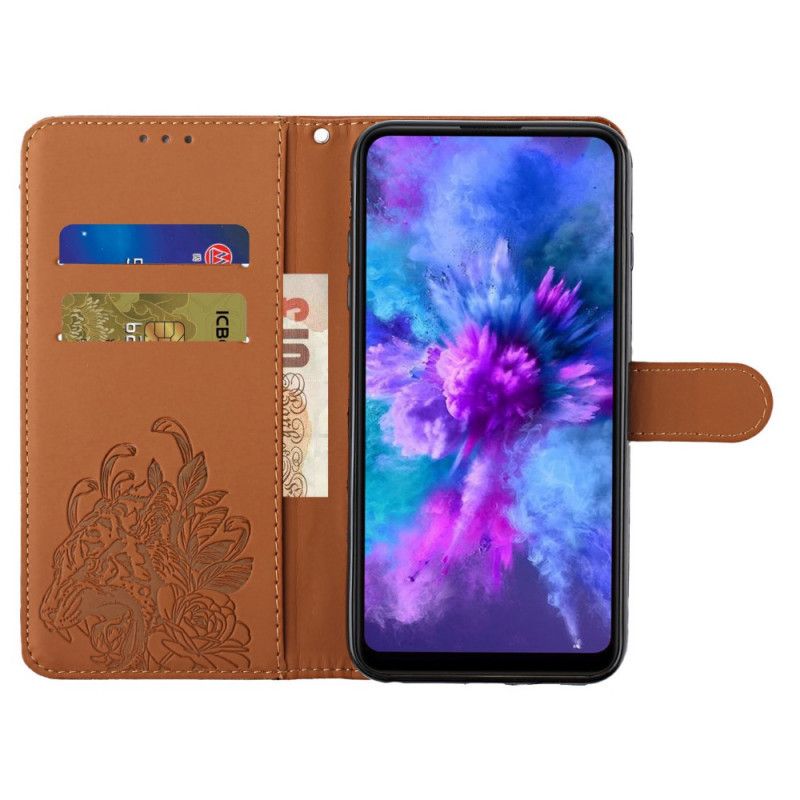 Folio Deksel Xiaomi Mi 11i 5g / Poco F3 Tiger Baroque Strap