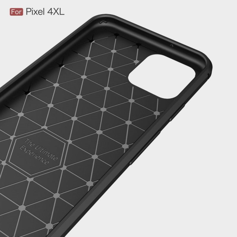 Deksel Google Pixel 4 XL Svart Børstet Karbonfiber Beskyttelse