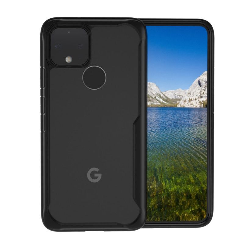 Deksel for Google Pixel 4A 5G Svart Skråkant Hybrid