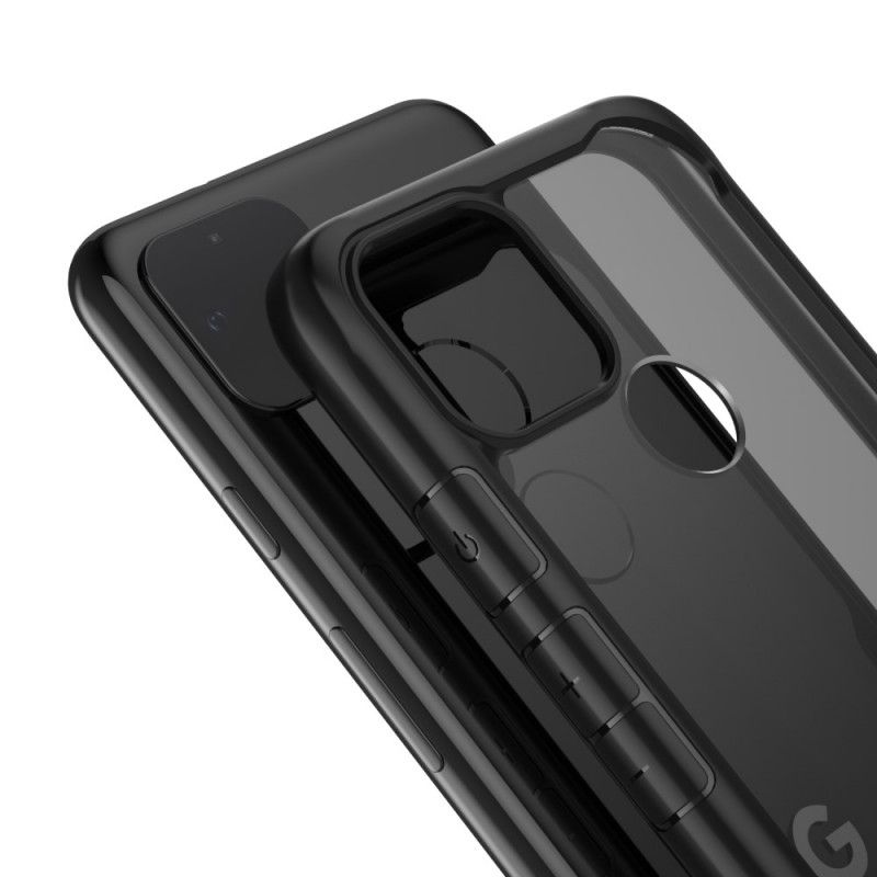 Deksel for Google Pixel 4A 5G Svart Skråkant Hybrid