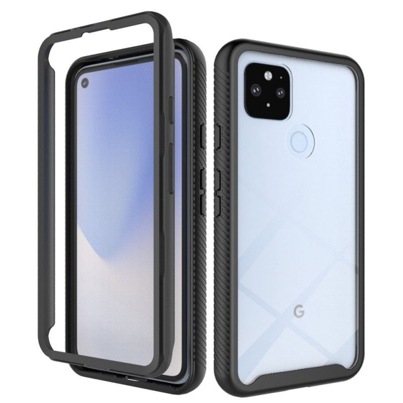 Deksel Google Pixel 4A 5G Svart Hybridfasede Kanter