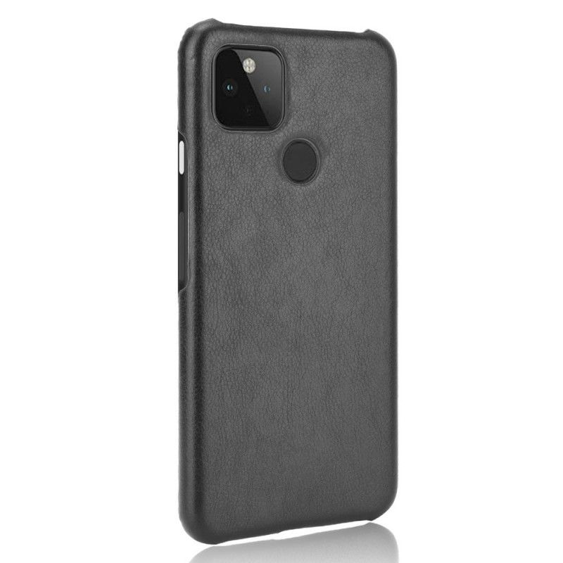 Deksel Google Pixel 4A 5G Svart Ytelse Lychee-Skinneffekt