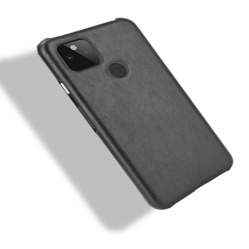 Deksel Google Pixel 4A 5G Svart Ytelse Lychee-Skinneffekt