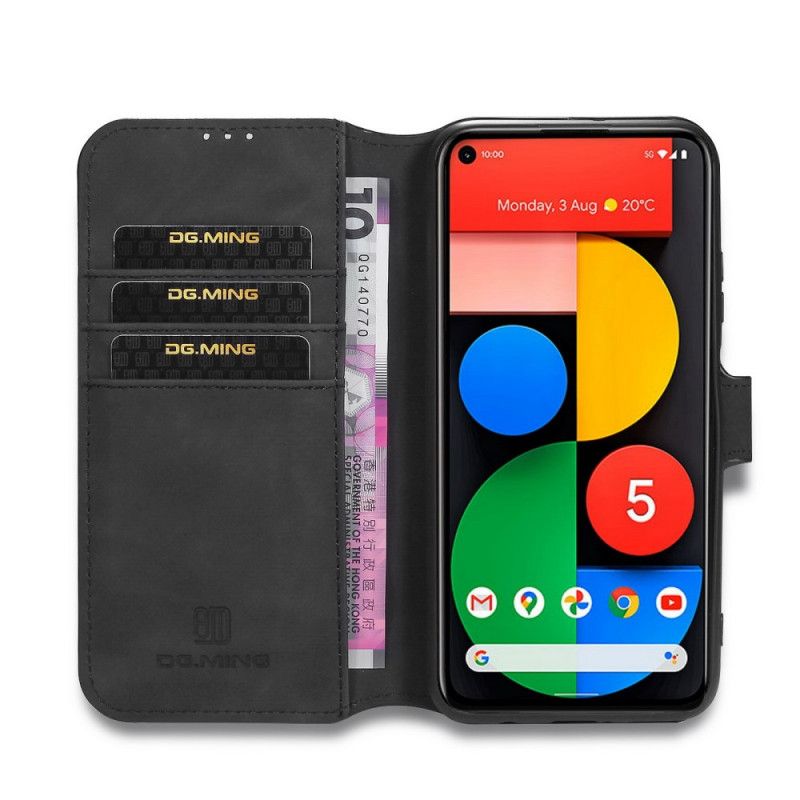 Folio Deksel Google Pixel 4A 5G Svart Retro Dg.Ming