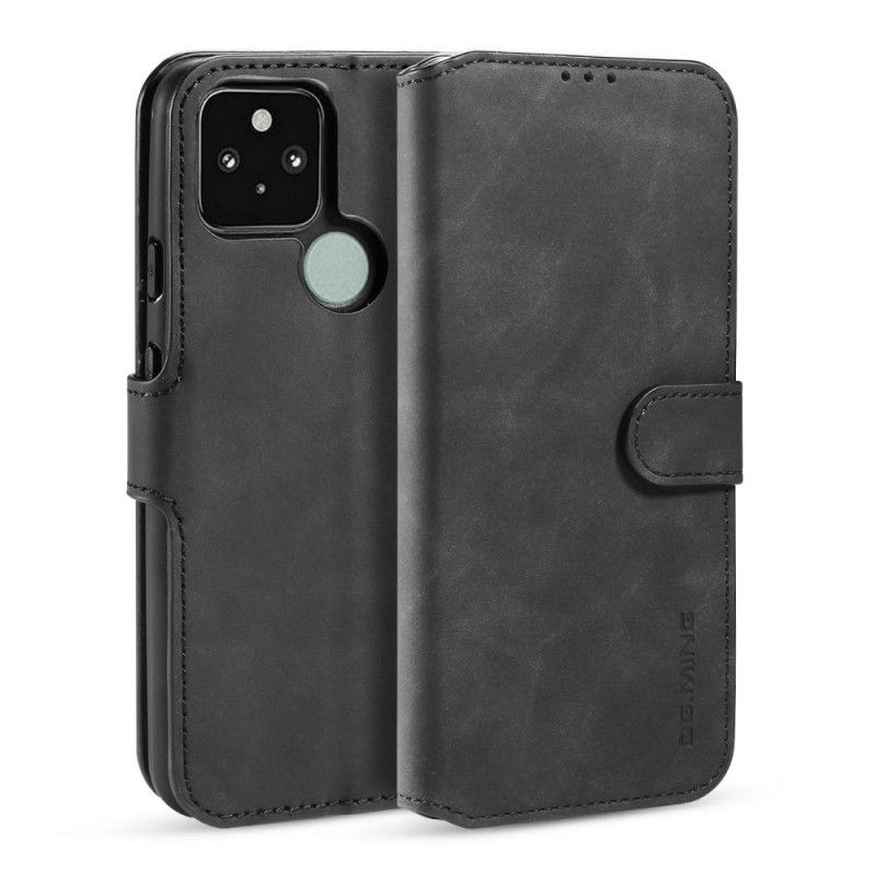 Folio Deksel Google Pixel 4A 5G Svart Retro Dg.Ming