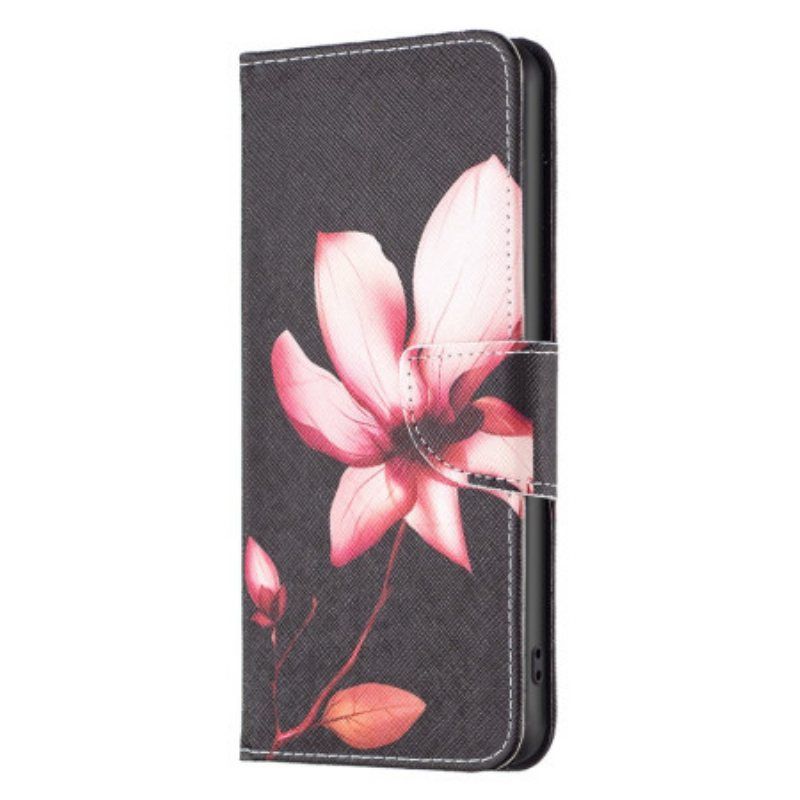 Folio Deksel Til Xiaomi 13 Lite Rosa Blomst