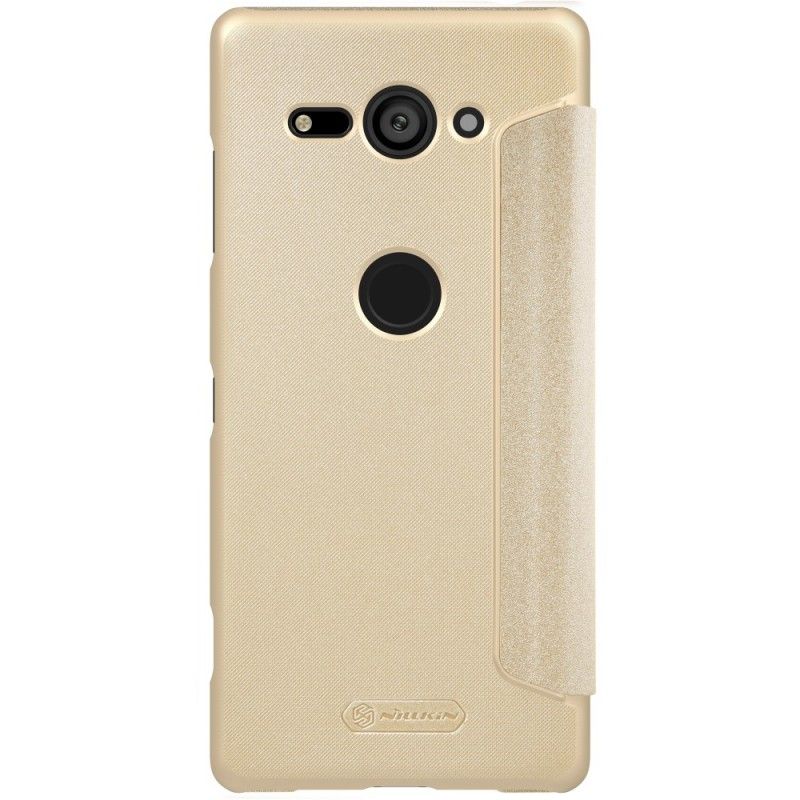 Folio Deksel Sony Xperia XZ2 Compact Golden Nillkin Anti-fall