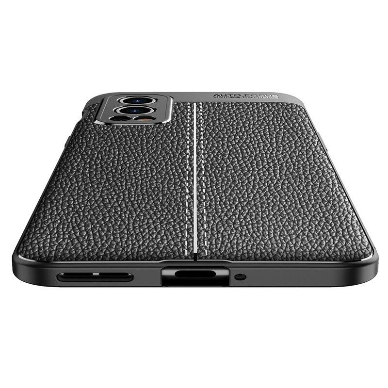 Deksel Oneplus Nord 2 5g Double Line Litchi Leather Effect