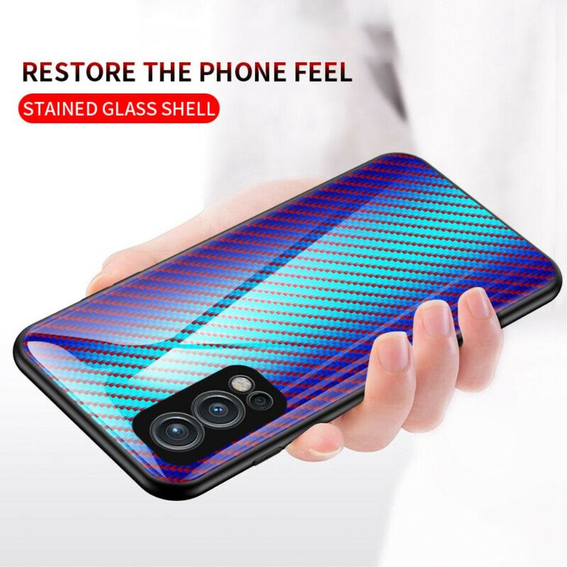 Deksel Oneplus Nord 2 5g Karbonfiber Herdet Glass