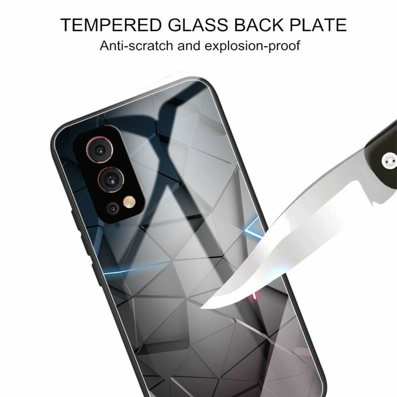 Deksel Oneplus Nord 2 5g Mobildeksel Herdet Glass Geometri