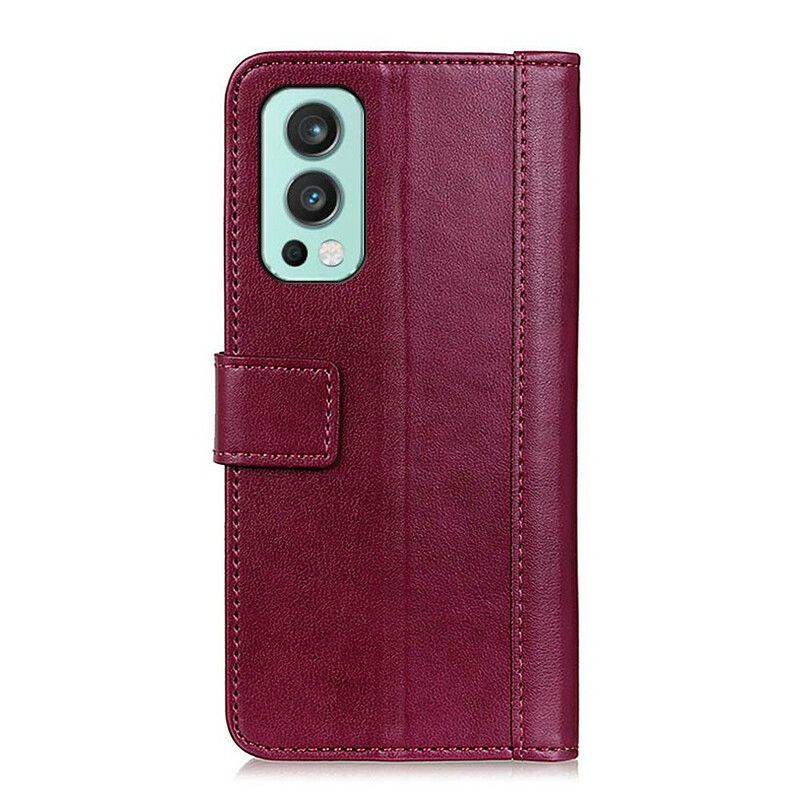 Folio Deksel Lær Oneplus Nord 2 5g Mobildeksel Klassisk Split Litchi Leather