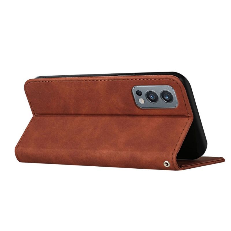 Folio Deksel Lær Oneplus Nord 2 5g Mobildeksel Style Leather S-design