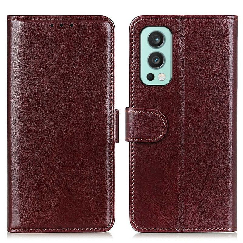 Folio Deksel Oneplus Nord 2 5g Faux Leather Finesse